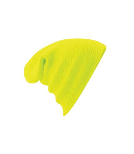 Bonnet à revers mixte jaune fluo Beechfield