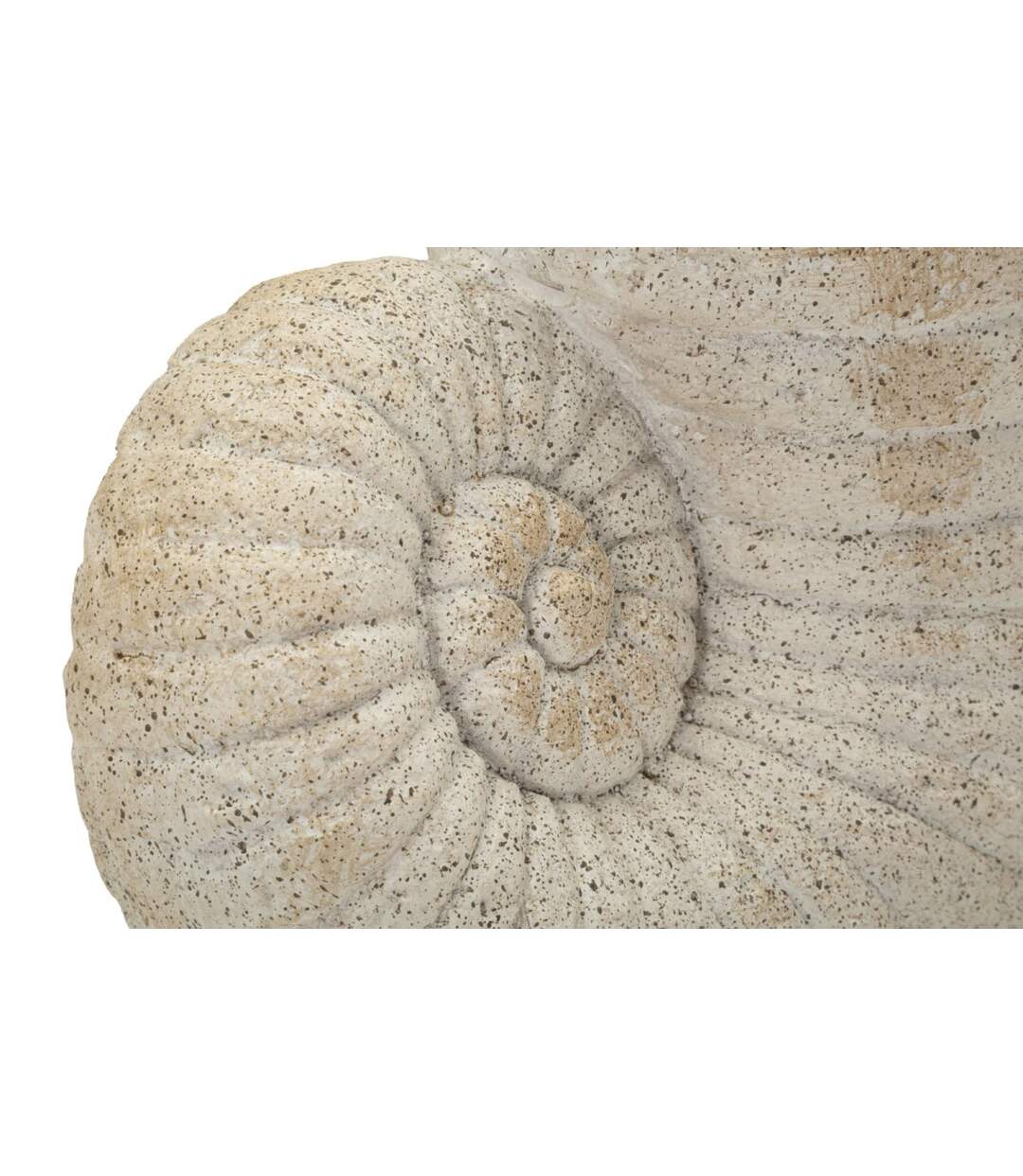 Vase Design Effet Sable Shell 33cm Beige-5