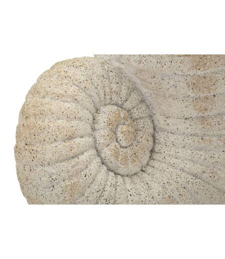 Vase Design Effet Sable Shell 33cm Beige