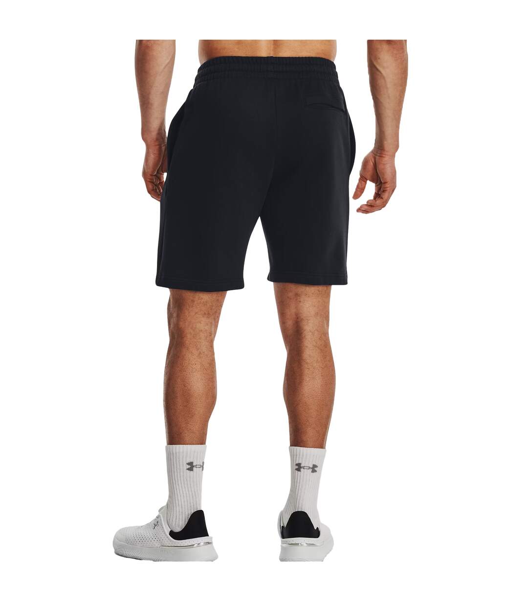 Mens Rival Fleece Shorts Black Under Armour-4