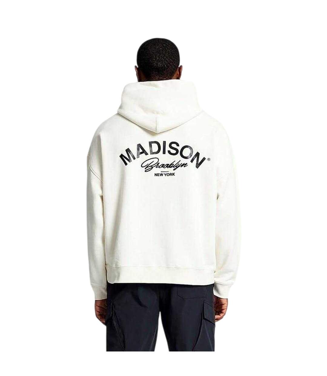 Unisex Adult Graphic Print Cotton Oversized Hoodie Marshmallow Hamilton-3