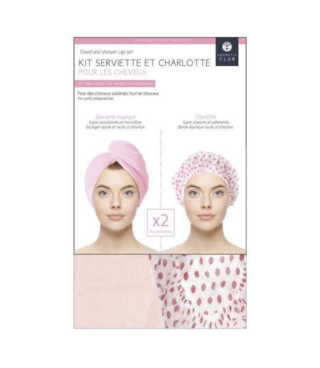 Kit Serviette & Charlotte Cheveux 60cm Rose