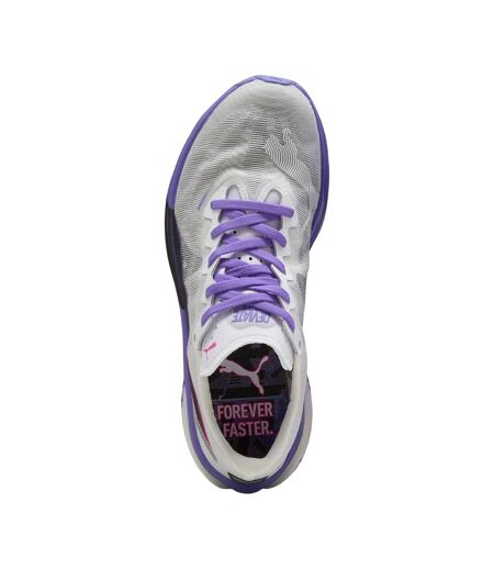 Unisex Adult Deviate Nitro Elite 3 Digitokyo Cushioned Shoes White Purple Puma