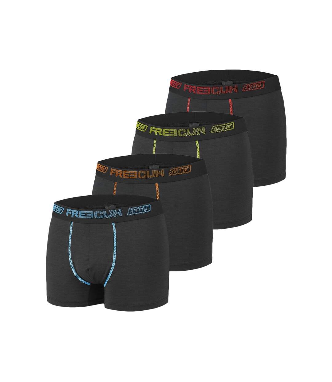 Lot de 4 Boxers homme Aktiv Sport Ultra 3D Freegun