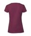 T-shirt iconic femme bordeaux Fruit of the Loom