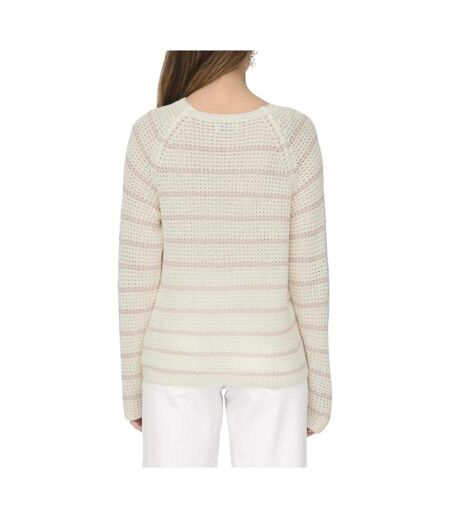 Pull Blanc/Rose Femme JDY Ellen - L