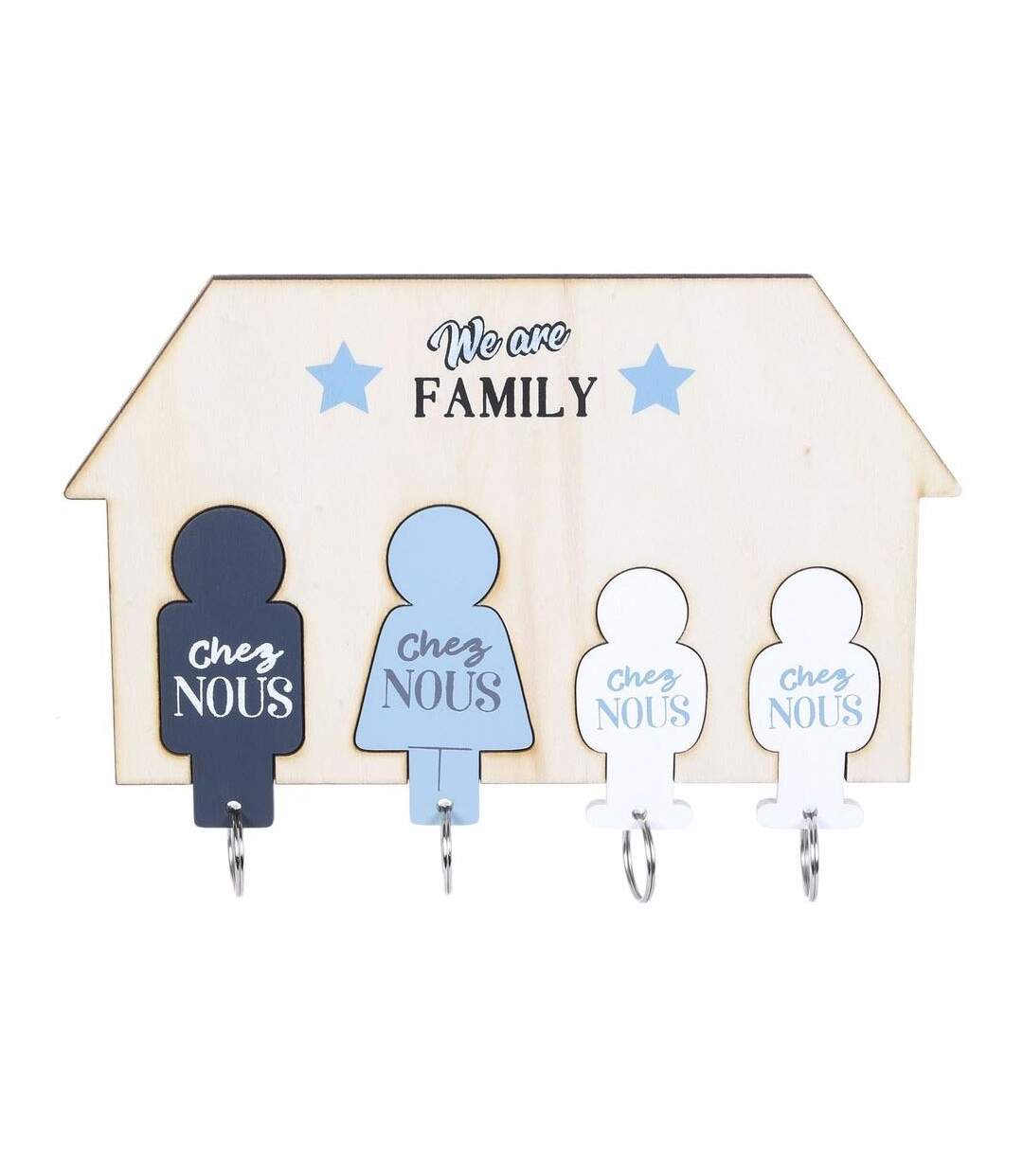 Porte-clés 4 crochets Famille-1