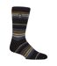 Mens Thermal Patterned Brushed Socks with Stripes for Winter-1