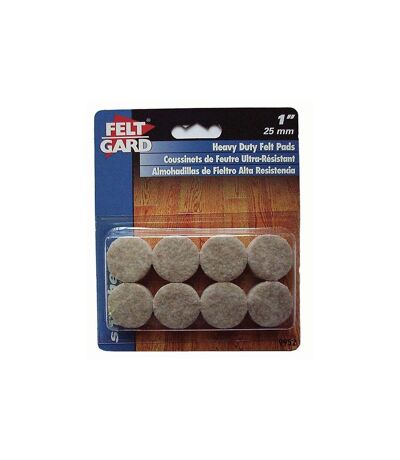 Feltgard round pads 25mm 16pk one size one colour Universal Textiles