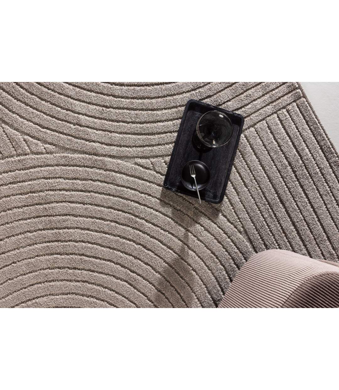 Tapis Déco Vince Solar 240x340cm Marron-4