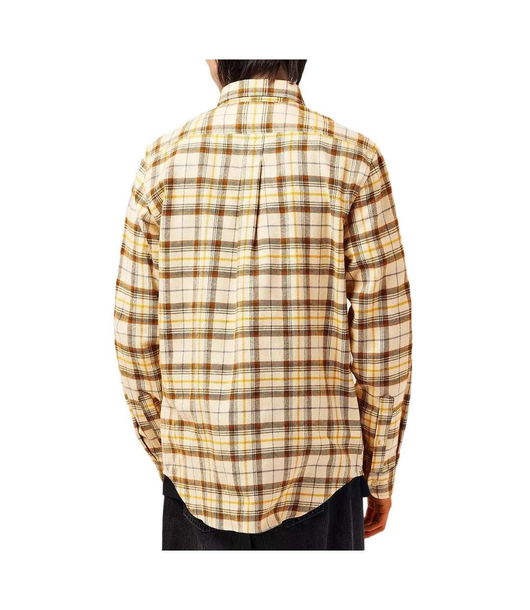 Chemise à carreaux beige homme timberland  flannel check-2