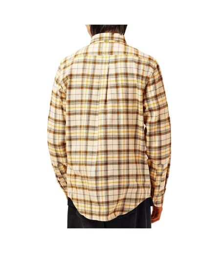 Chemise à carreaux beige homme timberland  flannel check