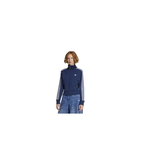 Haut De Survêtement Motif/style 3 Rayures Firebird Femme Bleu Indigo Sombre Adidas