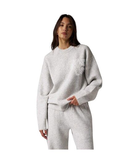 Womens/ladies Fluffy Winter Sweater Top Grey Couture