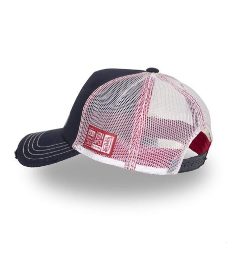Casquette trucker avec filet souple effet bamboo avec print Crew Vondutch