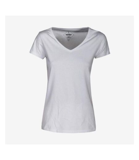 James Harvest Womens/Ladies Whailford V Neck T-Shirt (White)