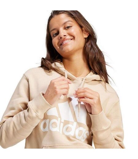 Sweat À Capuche Essentials Femme Beige Crème Adidas