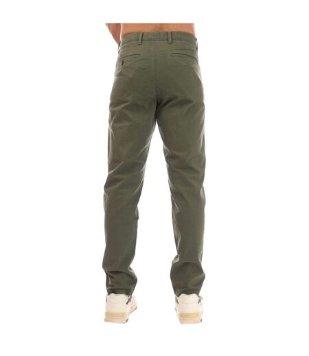 Chino Harlem Sateen Homme Vert Kaki Tommy Hilfiger