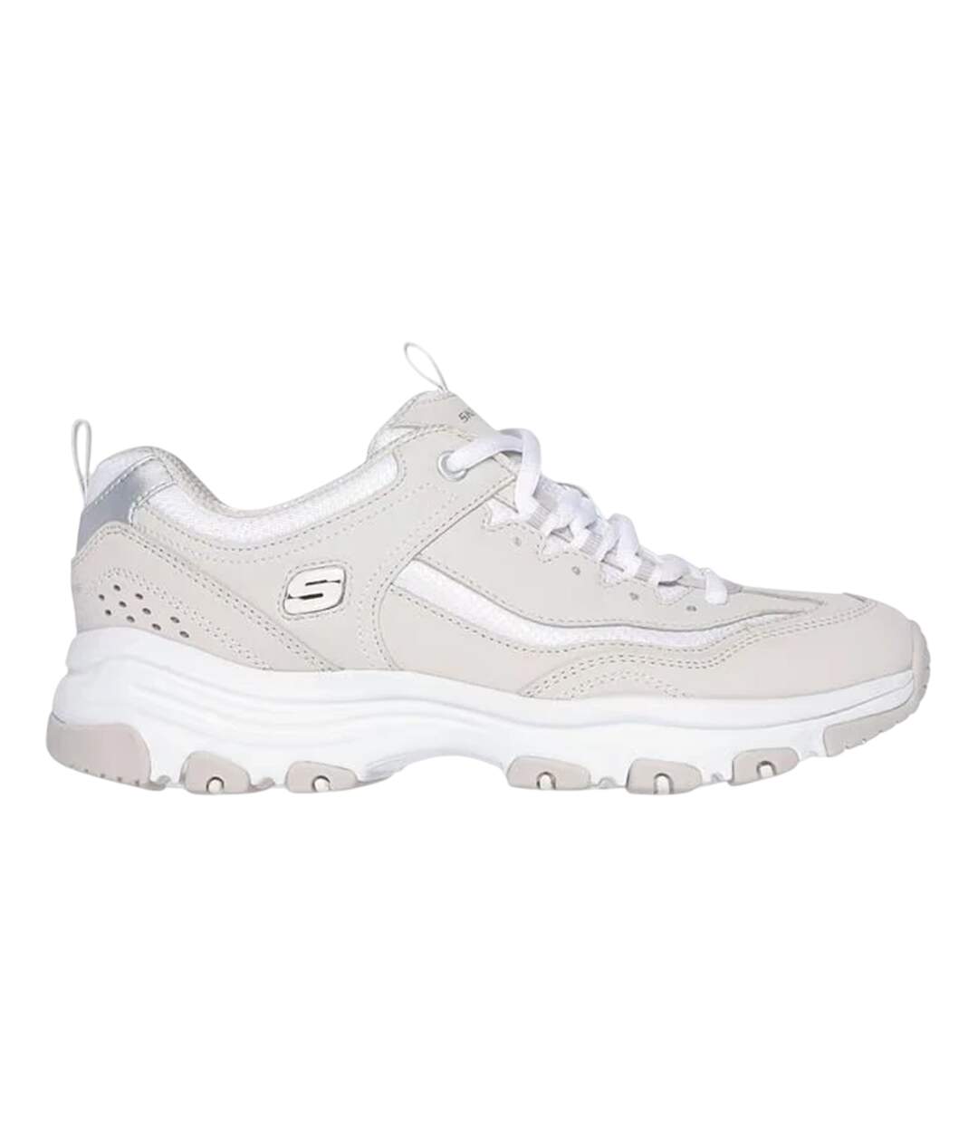 Baskets Icon Dlite Femme Taupe Blanc Skechers-3