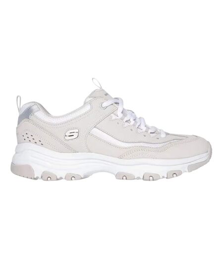 Baskets Icon Dlite Femme Taupe Blanc Skechers