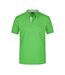 Polo Motif/style Uni Homme Vert Citron Blanc James And Nicholson-1