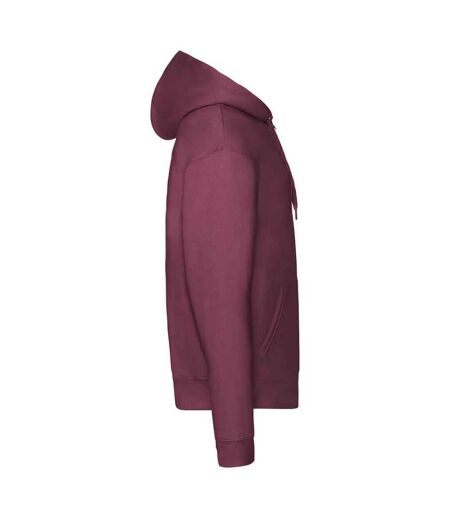 Veste à capuche premium adulte bordeaux Fruit of the Loom