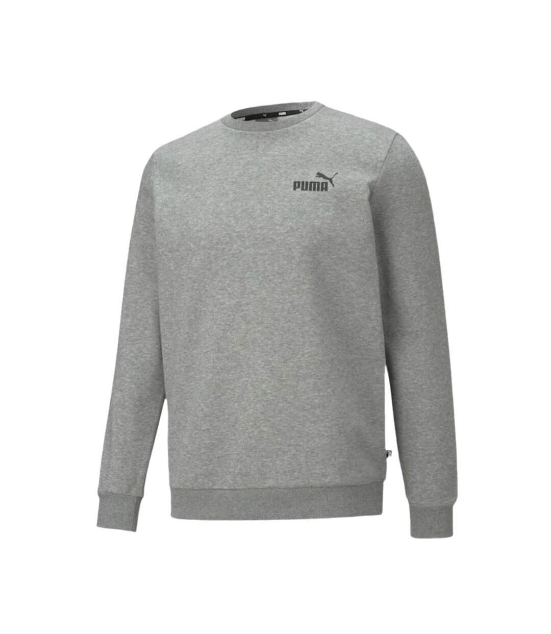 Sweat Gris Homme Puma Small Logo Crew - L-1