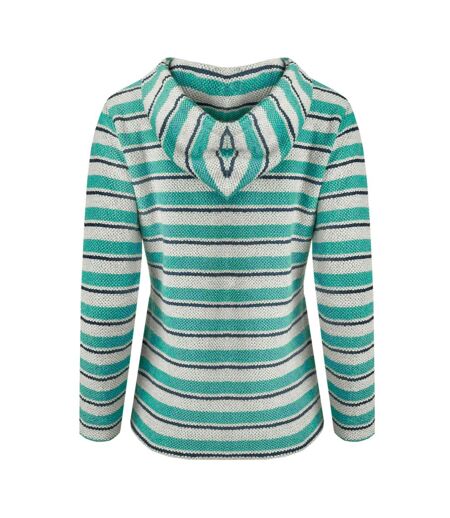 Sweat à capuche ally femme bleu pâle Weird Fish