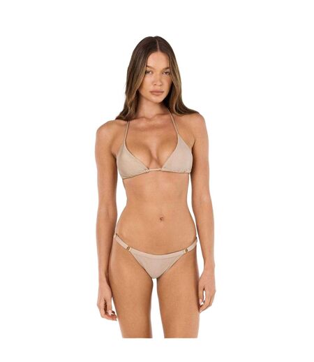 Haut De Maillot De Bain Motif/style Triangle Femme Beige Grace