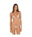 Haut De Maillot De Bain Motif/style Triangle Femme Beige Grace-4