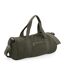 Bagbase Plain Varsity Barrel/Duffel Bag (5 Gallons) (Pack of 2) (Military Green/Military Green) (One Size)