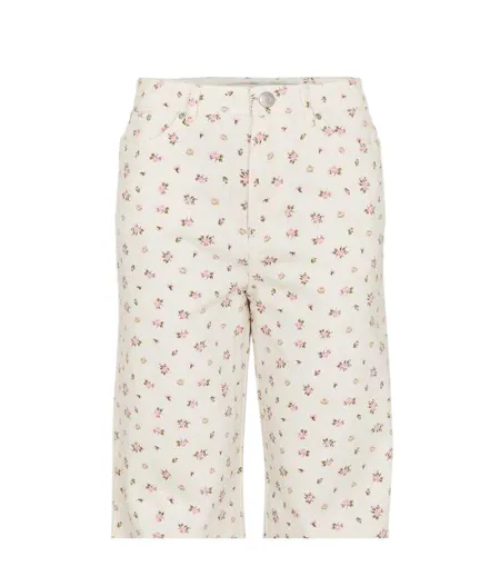 Womens/ladies Soleil Floral Straight Leg Jeans White Threadbare