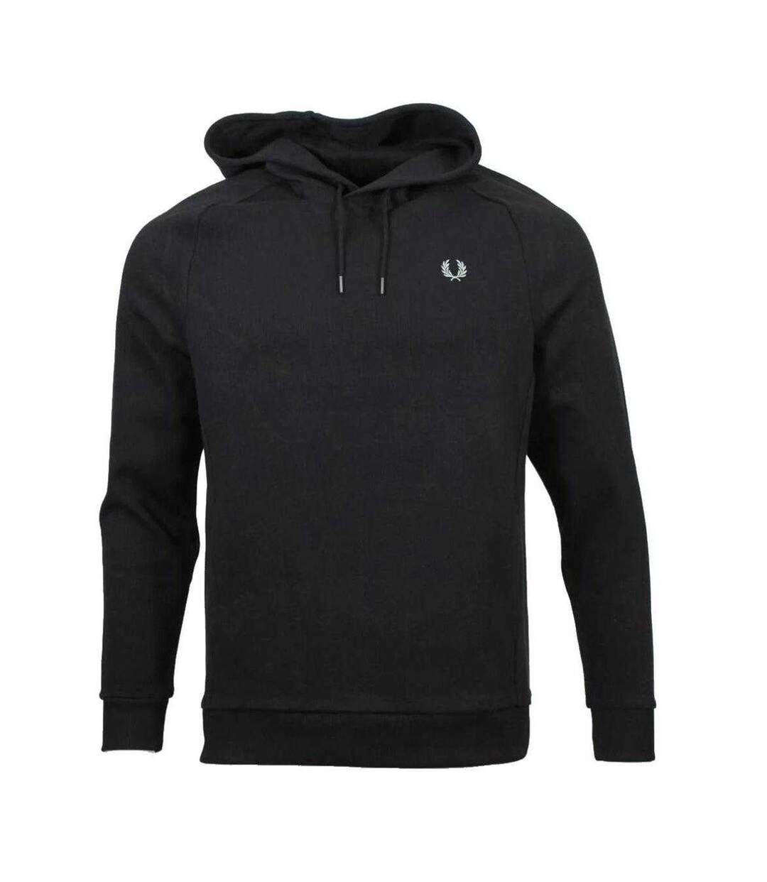 Sweat À Capuche Homme Noir Fred Perry-1