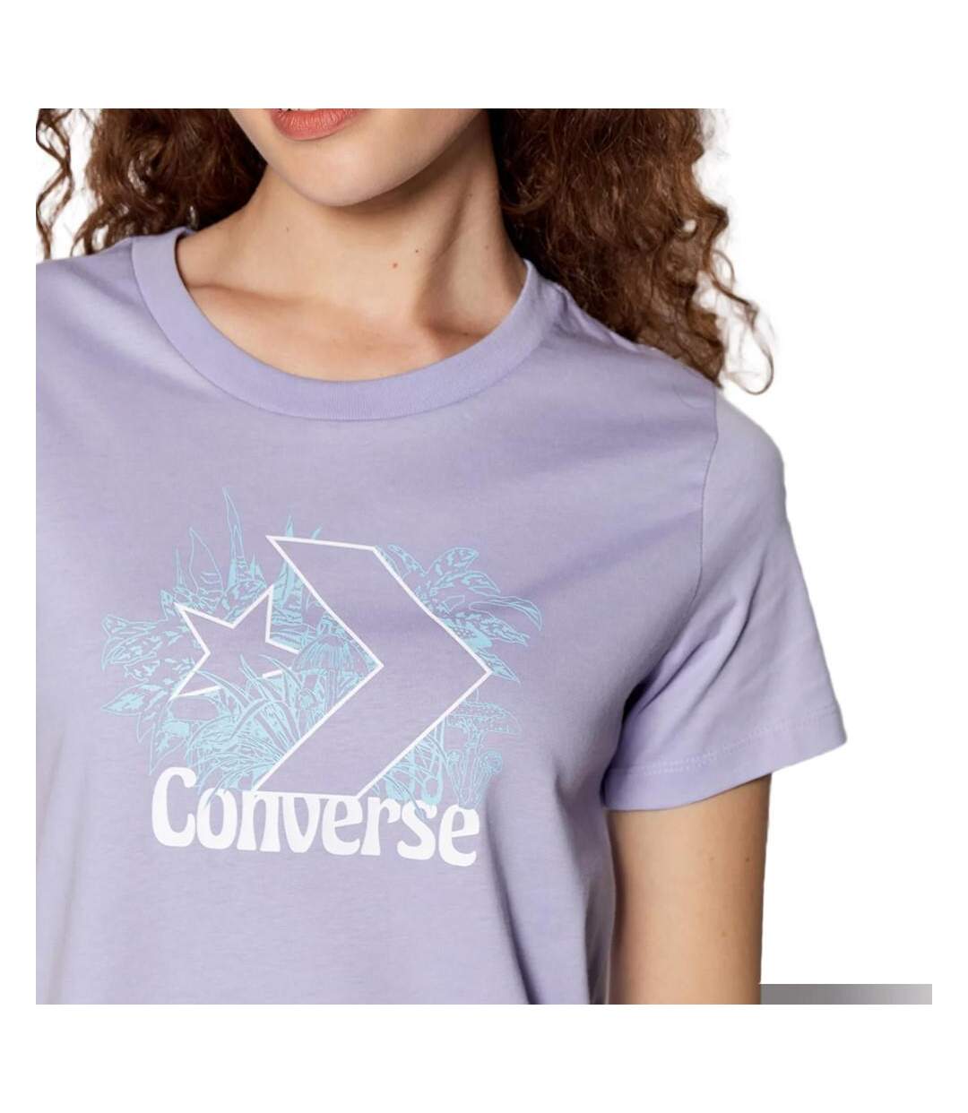 T-shirt Mauve Femme Converse 3219 - M-3