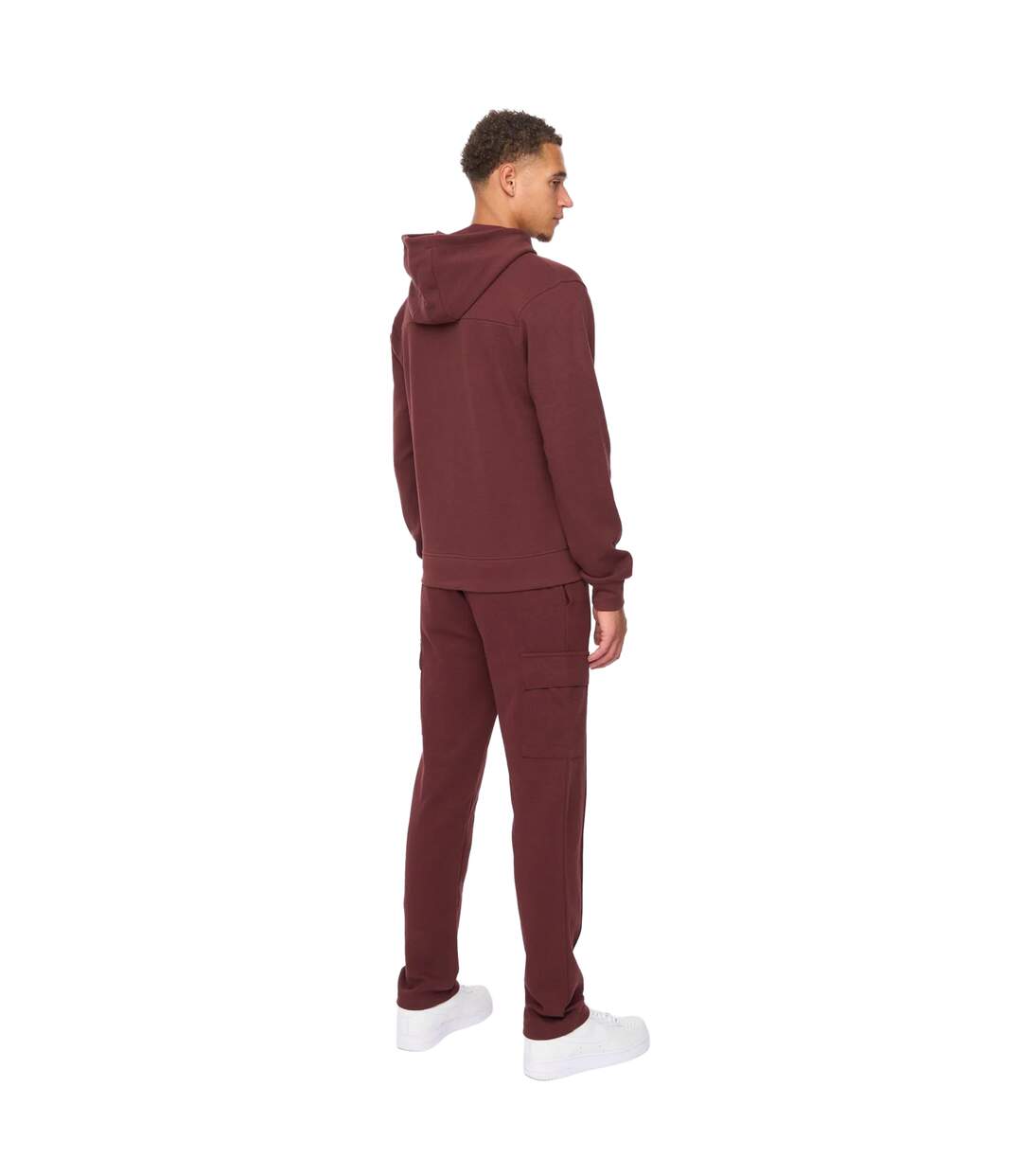 Mens Optimus Hoodie And Joggers Set Wine Duck And Cover-2