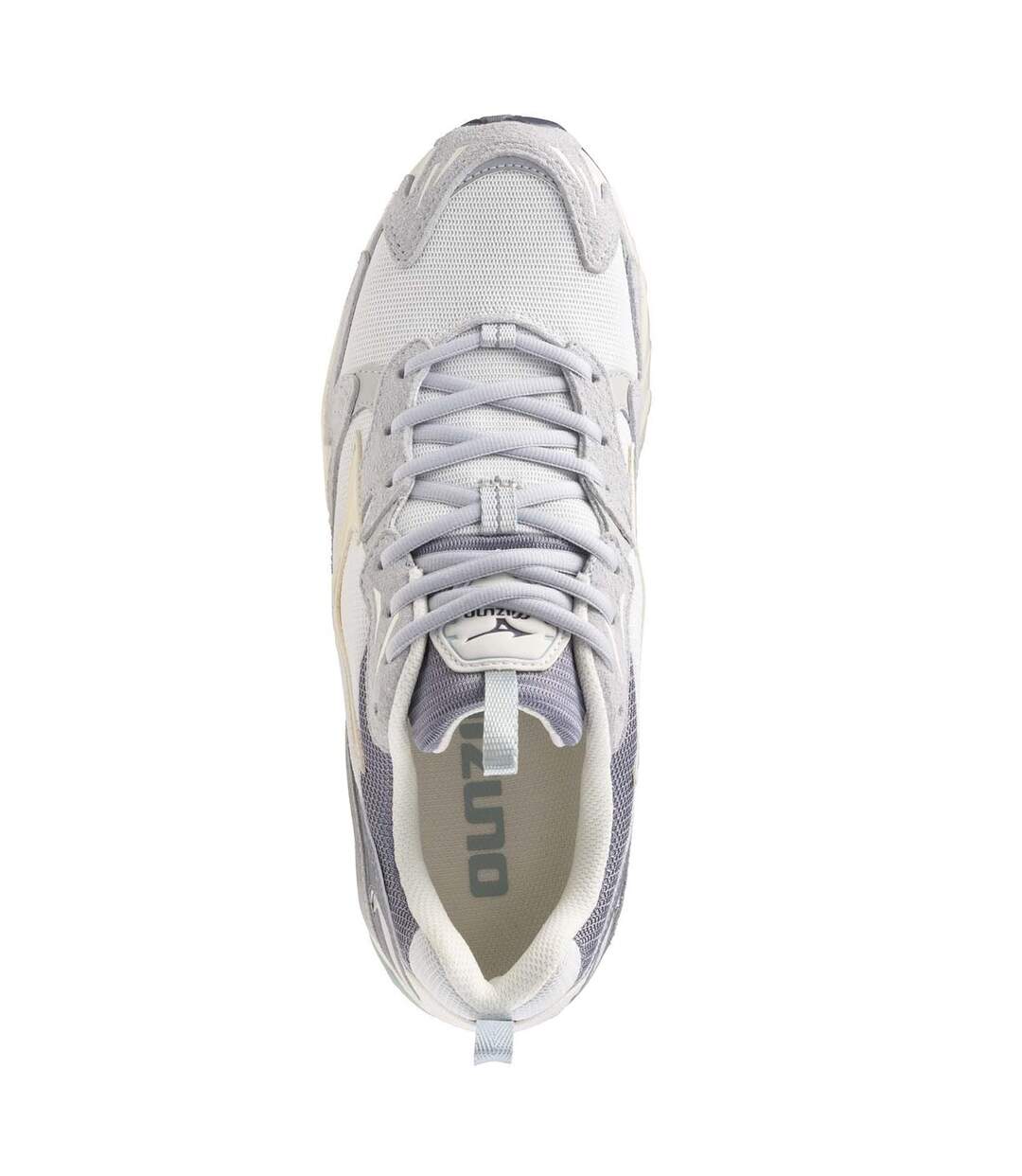 Mens Wave Rider 10 Sportstyle Leather Trainers Grey Mizuno-3