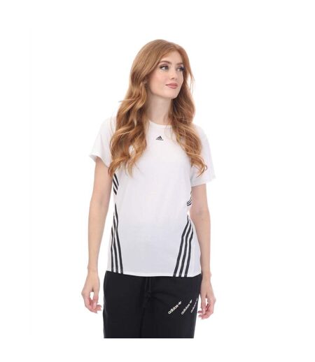 T-shirt trainicons femme blanc / noir Adidas