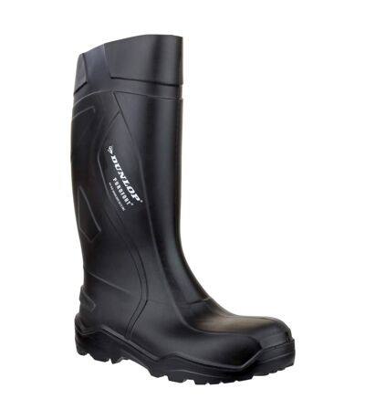 C762041 / Dunlop Purofort+ Full Safety Wellington / Mens Safety Boots (Black) - UTFS2386