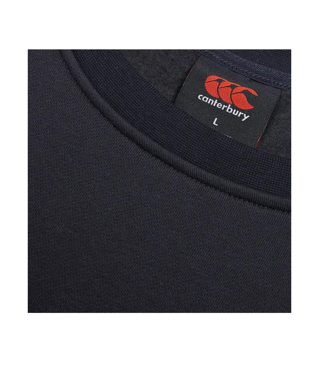 Mens Club Crew Neck Sweatshirt Black Canterbury-3