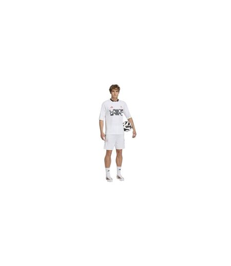 Short Entraînement Motif/style 3 Rayures Lamine Yamal Homme Blanc Adidas