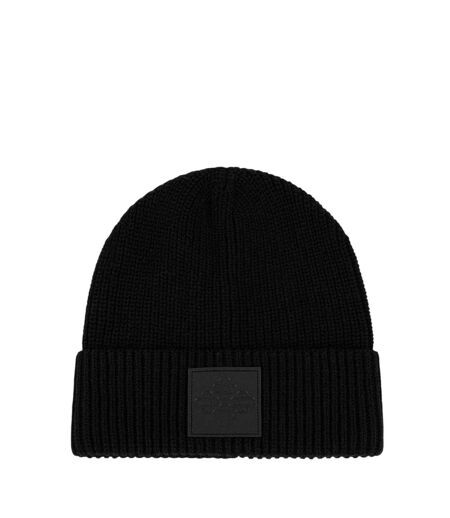 Womens/ladies Emblem Beanie Grey Couture