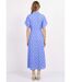 Robe longue à pois, manches courtes-2
