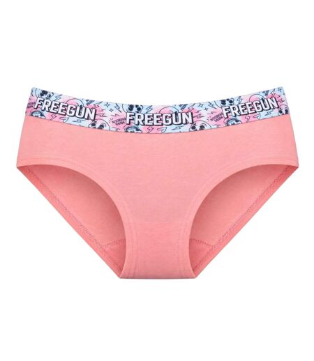 Lot  3 culottes femme en coton uni et ceinture imprimée Freegun