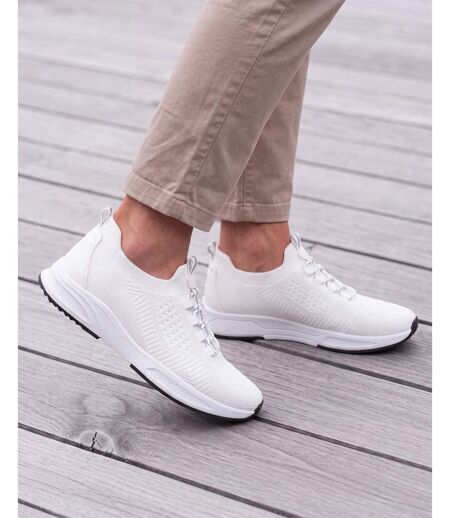Isotoner Baskets homme slip on avec lacets, semelle mémoire de forme