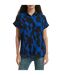 Chemise Motif/style Abstrait Femme Bleu Be You-2
