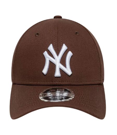Embroidered Logo Adjustable Baseball Cap Brown White New Era