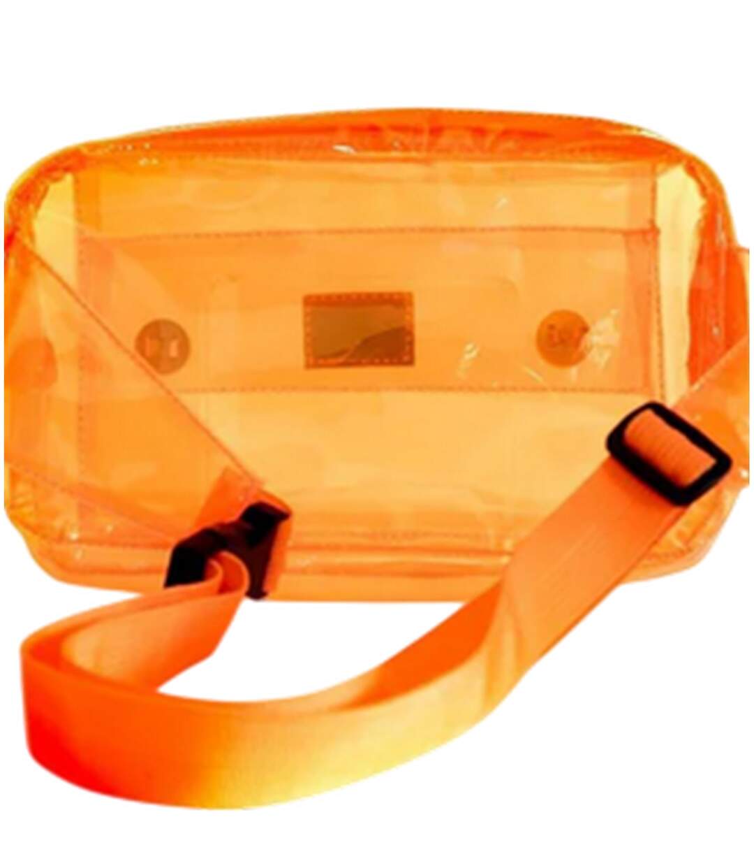 Transparent Waist Bag One Size Orange Spiral-3