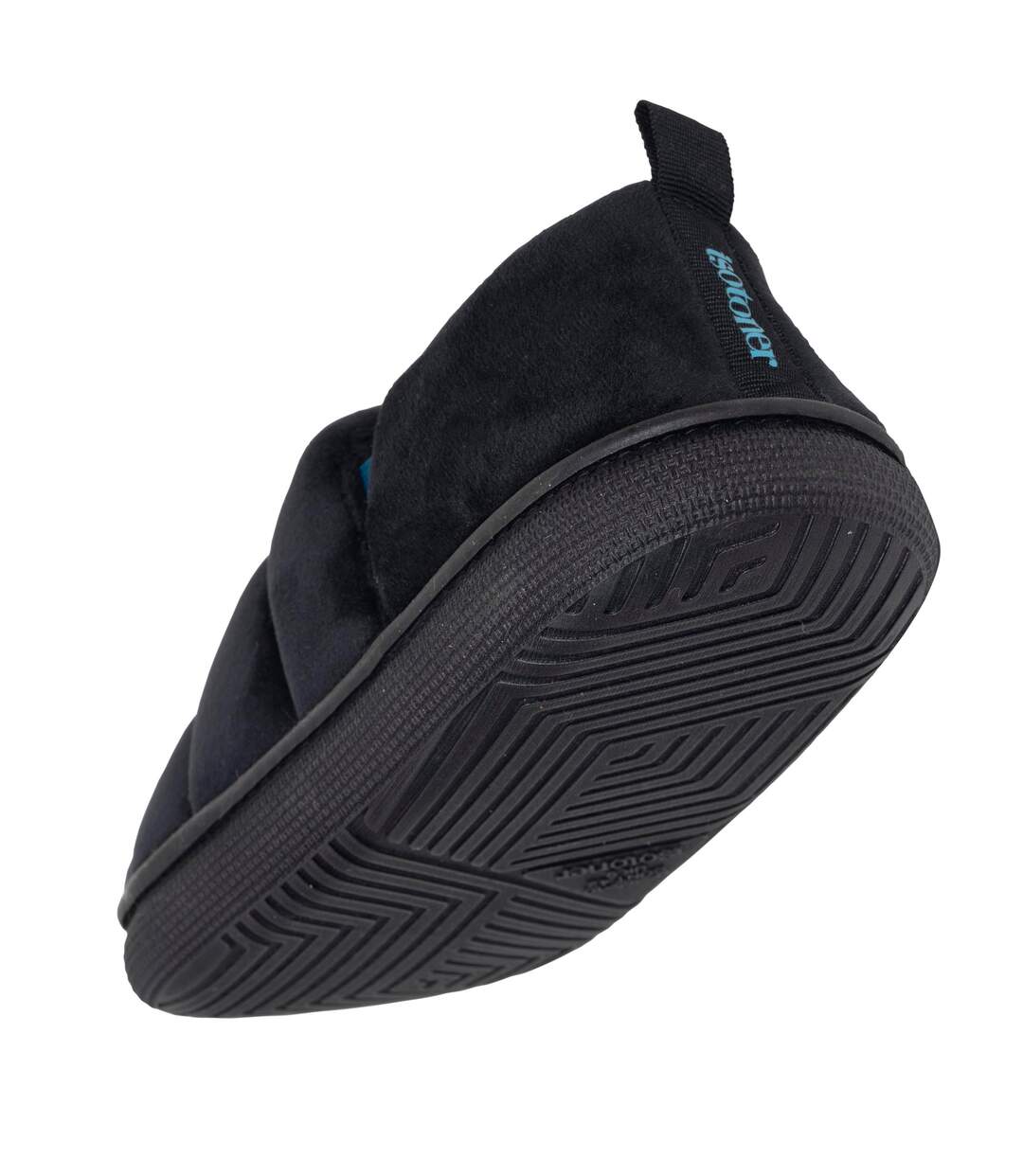 Isotoner Chaussons Mules homme microvelours semelle bloup extra confort-5