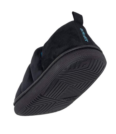 Isotoner Chaussons Mules homme microvelours semelle bloup extra confort