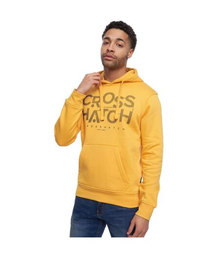 Sweat À Capuche Meshouts Homme Jaune Crosshatch